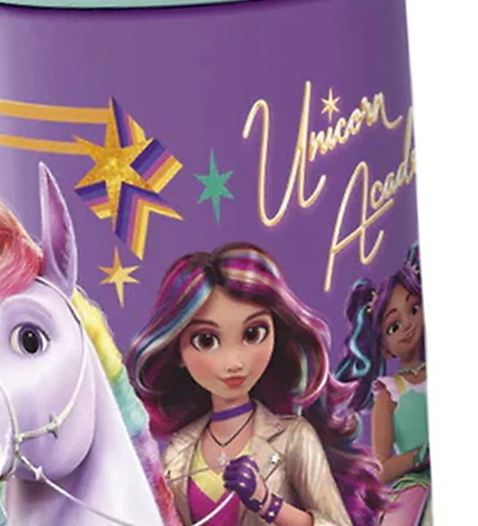 Unicorn Academy Drikkedunk - 410 ml - Lilla/Mint