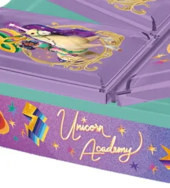 Unicorn Academy Madkasse - 3 Rum - Mint/Lilla