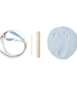 Vanilla Copenhagen Hånd- og Fodaftryk Sæt m. Bånd - Blå