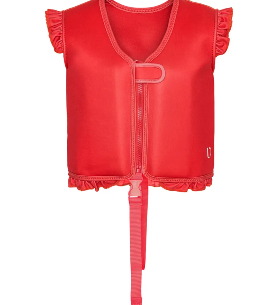 Vanilla Copenhagen Svømmevest - Neo - Berry Red - m. Flæse