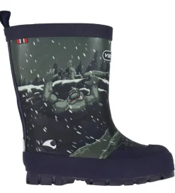 Viking Termostøvler - Jolly Thermo Print - Navy/Dark Grey