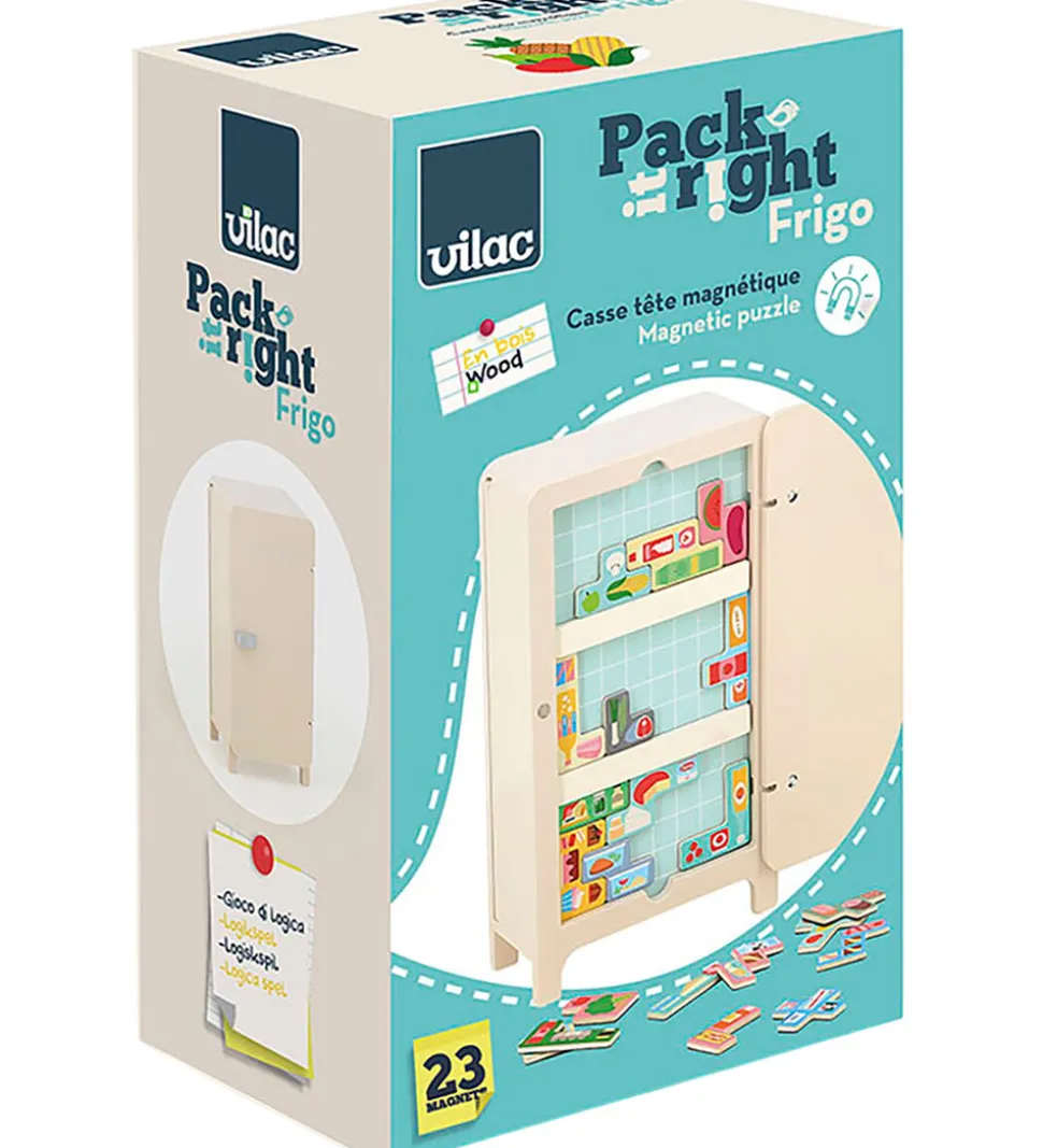 Vilac Logikspil - Træ - 21 Brikker - Køleskab