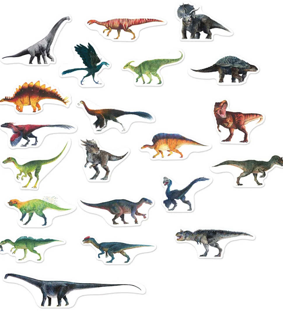 Vilac Magneter - 21 stk. - Dinosaurer fra Naturhistorisk Museum