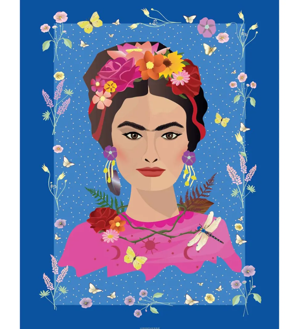 Vissevasse Kort - 15x21 cm - Frida Kahlo