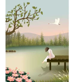 Vissevasse Plakat - 30x40 - Girl On The Bridge