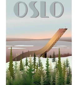 Vissevasse Plakat - 30x40 - Oslo Holmenkollbakken