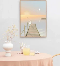 Vissevasse Plakat - 50x70 cm - Bathing Bridge
