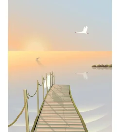 Vissevasse Plakat - 30x40 cm - Bathing Bridge