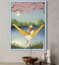Vissevasse Plakat - 50x70 cm - The Yellow Hammock
