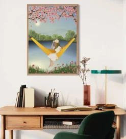 Vissevasse Plakat - 50x70 cm - The Yellow Hammock
