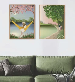 Vissevasse Plakat - 50x70 cm - The Yellow Hammock