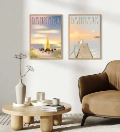 Vissevasse Plakat - 50x70 cm - Danmark - Sankt Hans