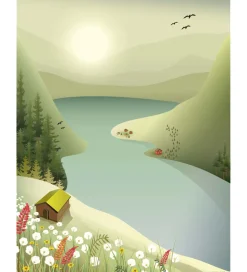 Vissevasse Plakat - 30x40 cm - Mountains