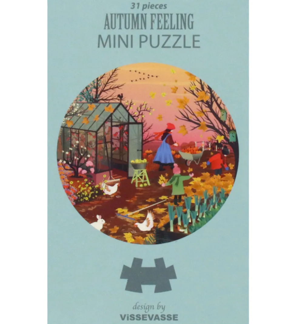 Vissevasse Puslespil - Mini - 11x11 cm - 31 Brikker - Autumn Fee
