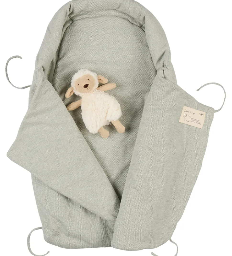 Voksi Babysvøb - Uld - 80 cm - Misty Green