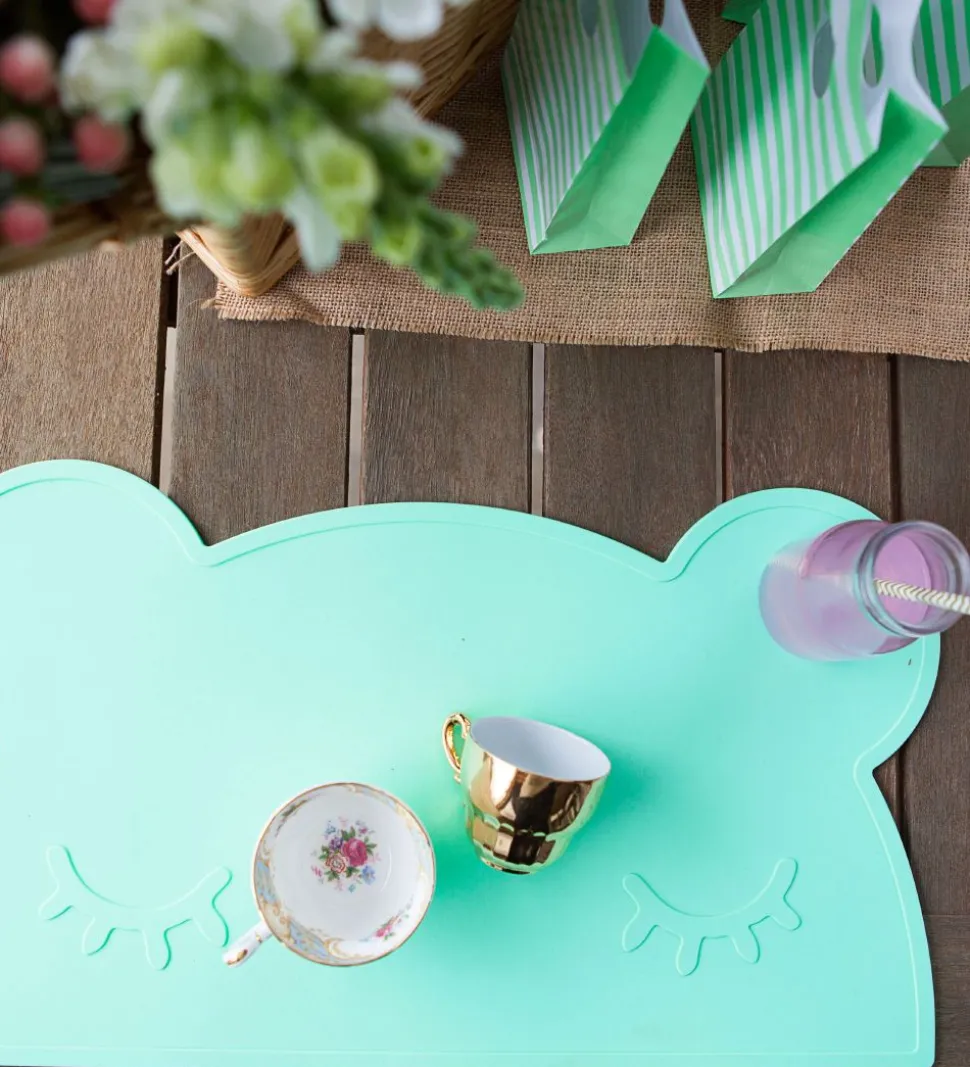 We Might Be Tiny Dækkeserviet - Bjørn - Silikone - Mint