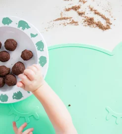 We Might Be Tiny Dækkeserviet - Bjørn - Silikone - Mint