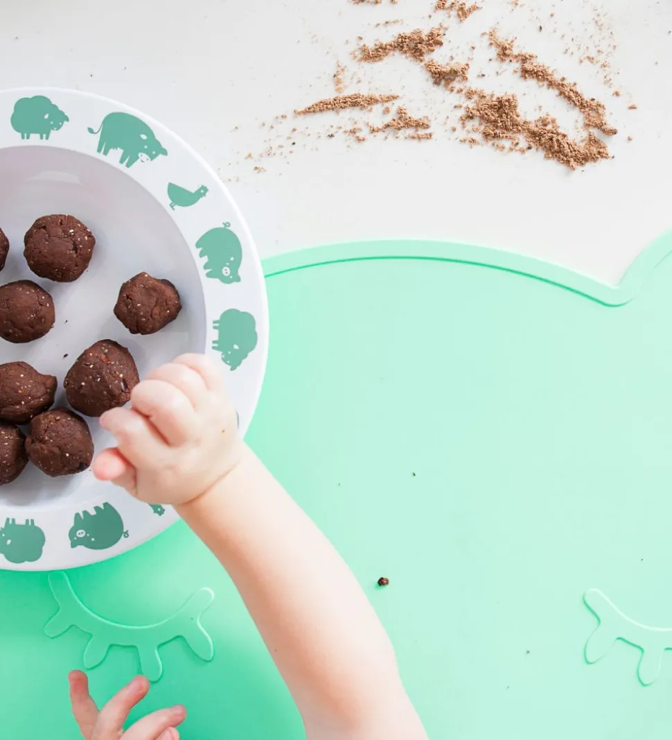 We Might Be Tiny Dækkeserviet - Bjørn - Silikone - Mint