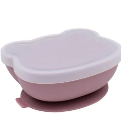 We Might Be Tiny Skål m. Sugekop - Silikone - Dusty Rose