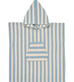 Wheat Badeponcho - Lille - Frotté - Blue Swim Stripe