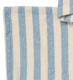 Wheat Badeponcho - Lille - Frotté - Blue Swim Stripe