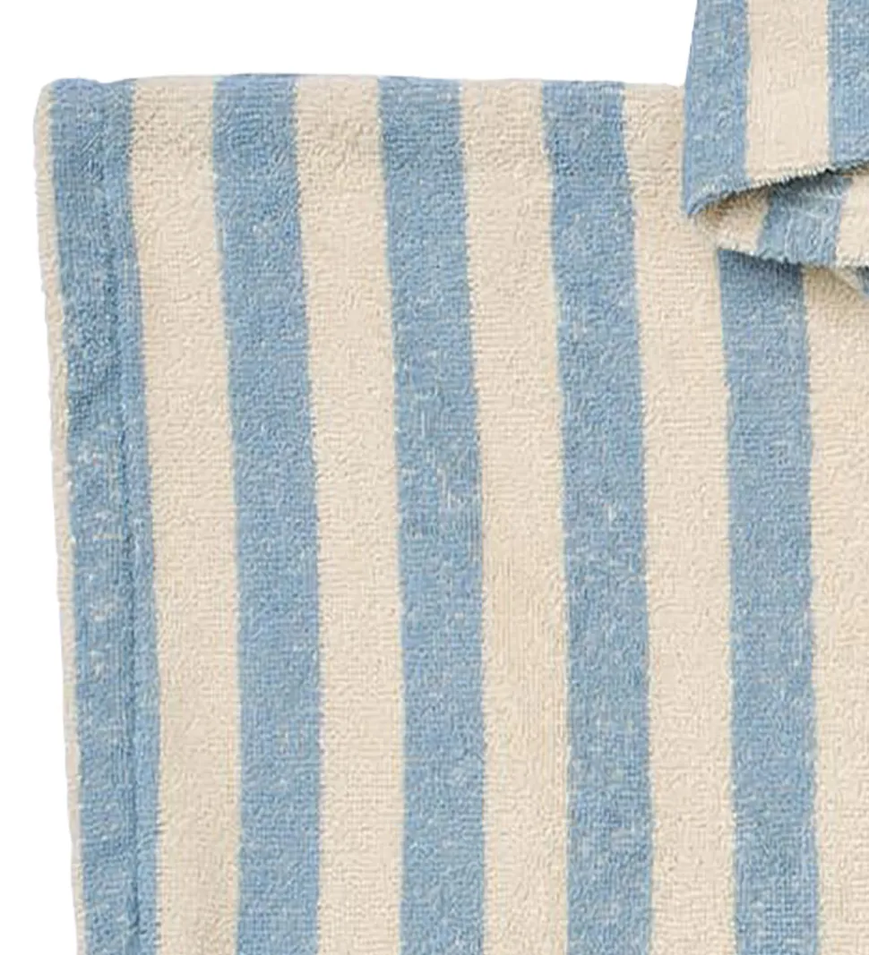 Wheat Badeponcho - Lille - Frotté - Blue Swim Stripe