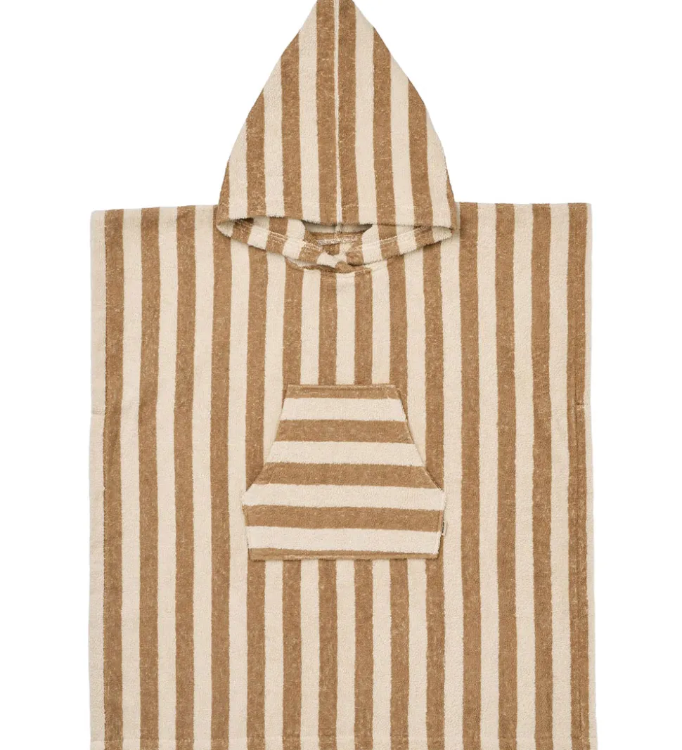 Wheat Badeponcho - Lille - Frotté - Cappucino Stripe