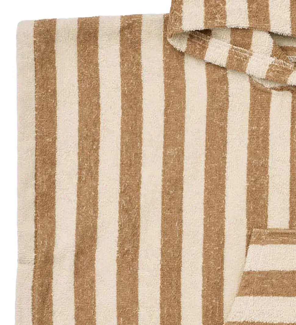 Wheat Badeponcho - Lille - Frotté - Cappucino Stripe