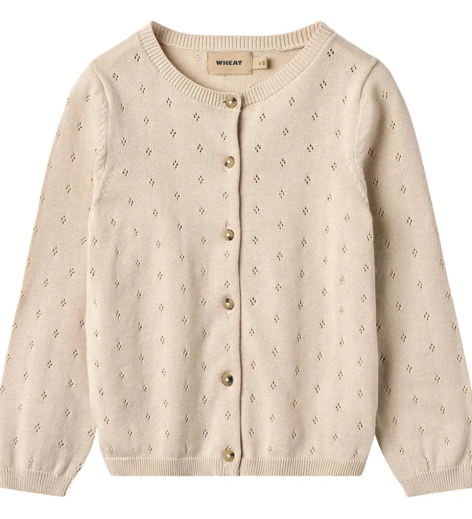 Wheat Cardigan - Strik - Maia - Off White m. Hulmønster