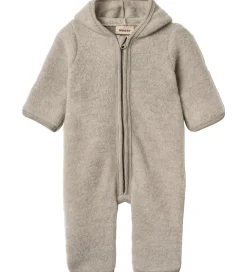 Wheat Heldragt - Uldfleece - Ata - Khaki Melange