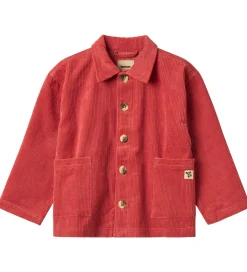 Wheat Skjorte - Fløjl - Sage - Raspberry