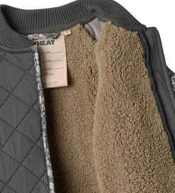 Wheat Termojakke - Ellas - Black Sea m. Blomster