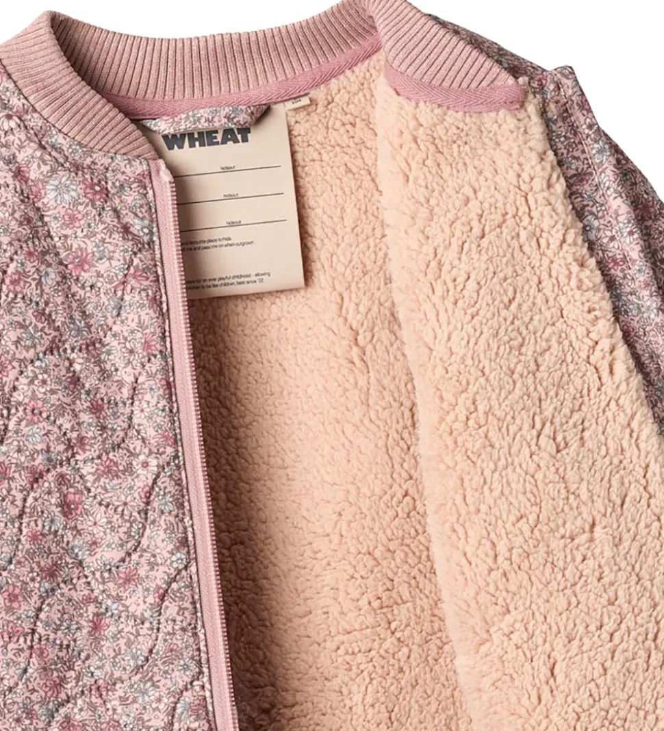Wheat Termojakke m. Fleece - Helga - Soft Lavender Flowers