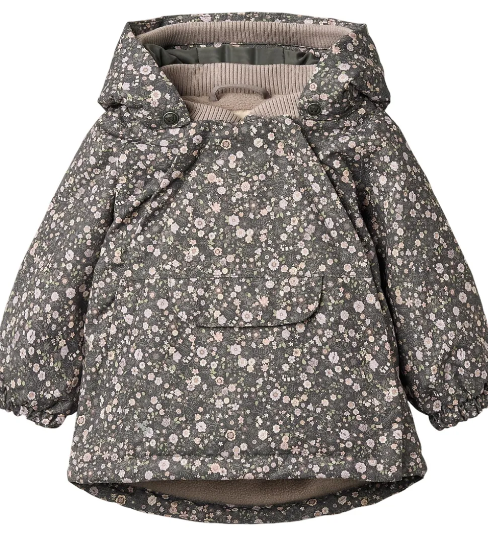 Wheat Vinterjakke - Sascha - Black Sea Open Flowers