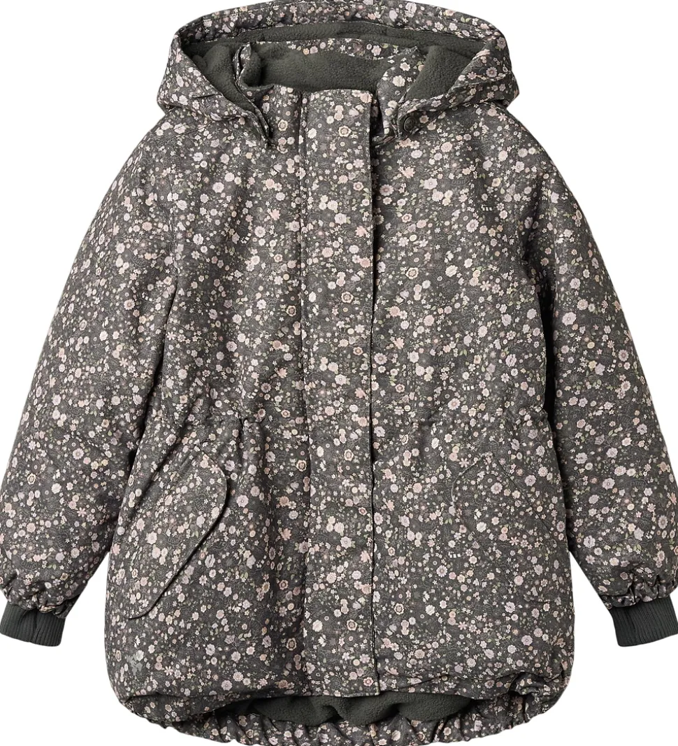 Wheat Vinterjakke - Tove - Black Sea Open Flowers