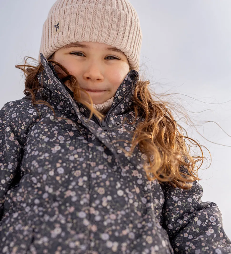 Wheat Vinterjakke - Tove - Black Sea Open Flowers