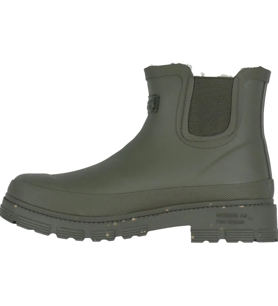 Woden Gummistøvler m. For - Liv Warm Waterproof - Dark Olive