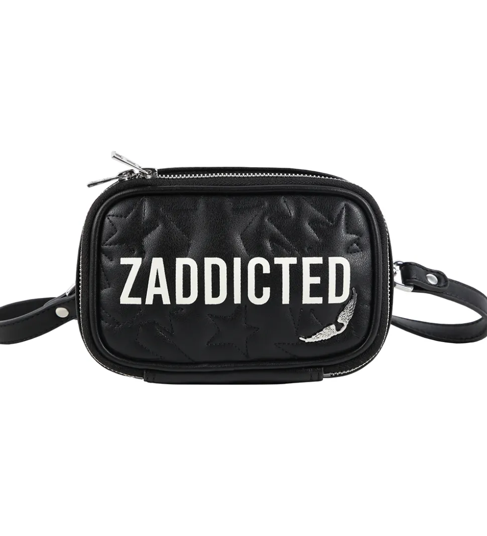 Zadig & Voltaire Skuldertaske/Bæltetaske - Sort m. Tekst